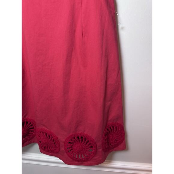 Elexiay Kogi Crochet Embellished A-Line Minidress red Size L NWT READ - Picture 6 of 16